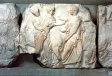 Heifers led to sacrifice, from the south frieze of the Parthenon, 447-432 BC