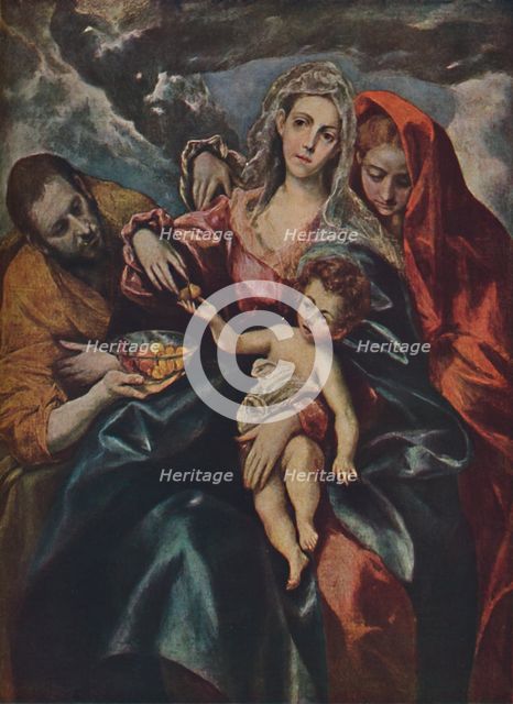 'Heilige Familie', (The Holy Family), c1590, (1938). Artist: El Greco.
