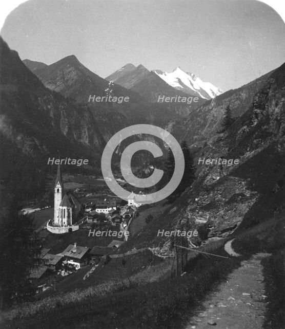 Heiligenblut and Grossglockner, Austria, c1900s.Artist: Wurthle & Sons