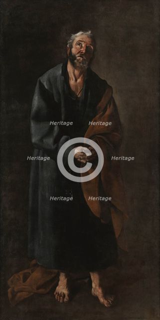 Heiliger Petrus. Creator: Zurbarán, Francisco, de (1598-1664).