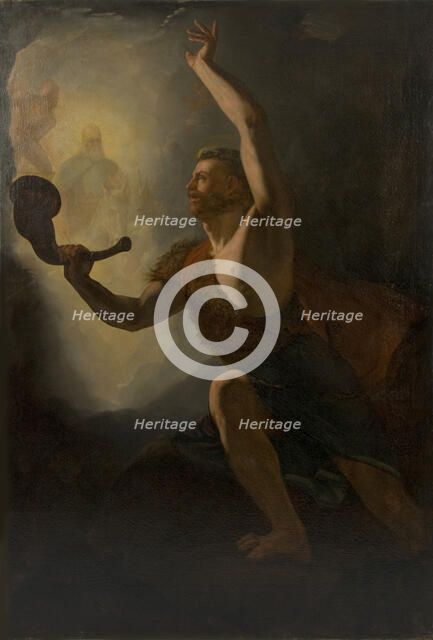 Heimdall Summons the Gods to Battle , 1828. Creator: Baade, Knud (1808-1879).