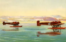 Heinkel HE 5 seaplanes used in the search for Umberto Nobile, North Pole, 1928, (1932). Creator: Unknown