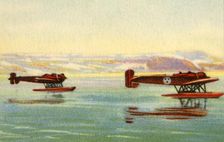Heinkel HE 5 seaplanes used in the search for Umberto Nobile, North Pole, 1928, (1932). Creator: Unknown