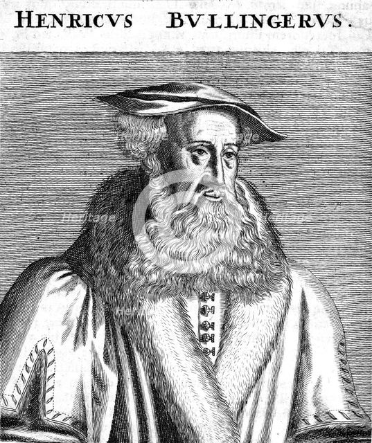 Heinrich Bullinger (1504-1575), Swiss Protestant Reformation divine. Artist: Unknown