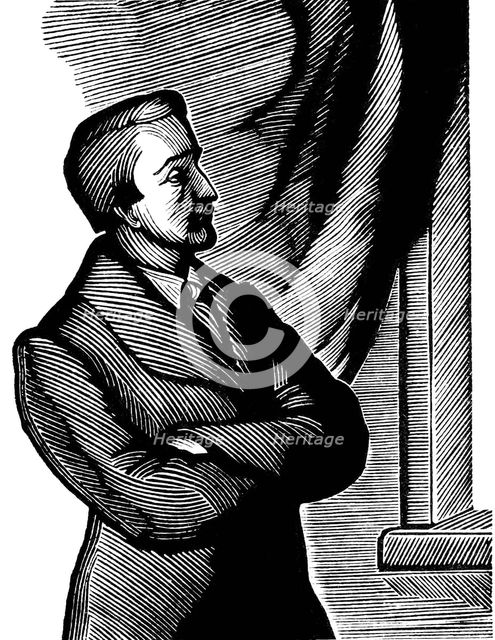 Heinrich Heine, 19th century German poet, 1934.  Artist: Georgi Yecheistov