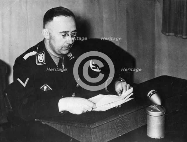 Heinrich Himmler (1900-1945), German politician, c1930s. Creator: Unknown.