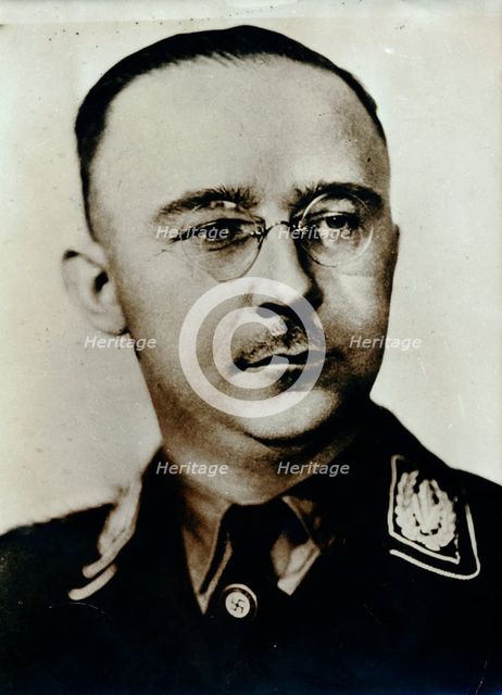 Heinrich Himmler, Reichsführer of the SS, c1930s-c1940s. Creator: Unknown.