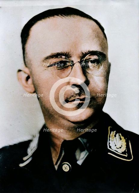 Heinrich Himmler, Reichsführer of the SS, c1930s-c1940s. Creator: Unknown.