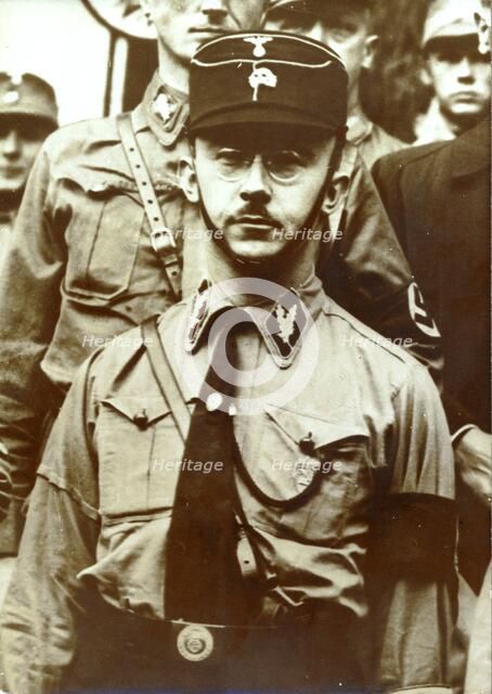 Heinrich Himmler, Reichsführer of the SS, c1930s-c1940s. Artist: Unknown