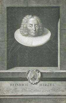 Heinrich Hirzel, c1756. Creator: Sebastian Walch