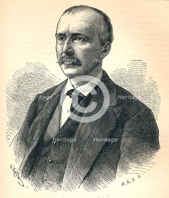 'Heinrich Schliemann', (1822-1890), German archaeologist, 1893. Artist: Unknown.