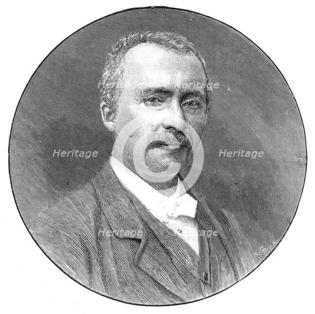 Heinrich Schliemann, German archaeologist, 1891.  Creator: Unknown.