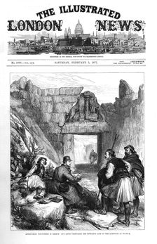 Heinrich Schliemann's excavations at Myceneae, 1877