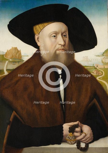 Heinrich(?) vom Rhein zum Mohren (1477-1536), late 1520s. Creator: Copy after Conrad Faber von Creuznach.