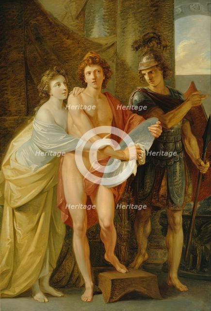Hektor’s farewell to Andromache, after 1800. Creator: Heinrich Friedrich Füger.