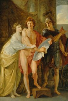 Hektor’s farewell to Andromache, after 1800. Creator: Heinrich Friedrich Füger