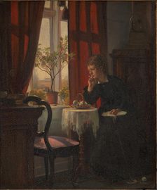 Helga Johansen, the artist's sister, 1866-1900. Creator: Viggo Johansen
