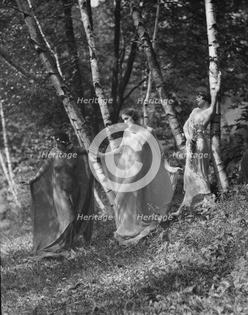 Helen Moeller and pupils, 1921 Mar. 24. Creator: Arnold Genthe.