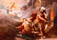 Helen Saved by Venus from the Wrath of Aeneas, 1779. Creator: Jacques Henri Sablet