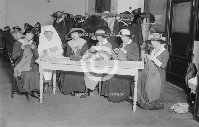Helen Ware, Grace Schnebe, Chrystal Hearn, Frances Starr, Gladys Hanson, Lucy Weston, May 1917. Creator: Bain News Service.