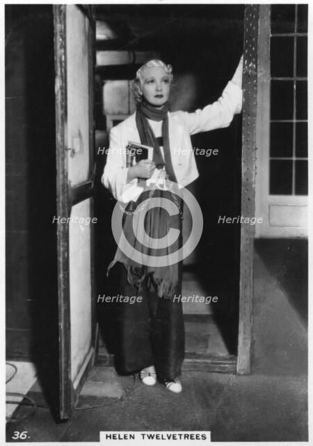 Helen Twelvetrees, American stage and film actress, c1938. Artist: Unknown