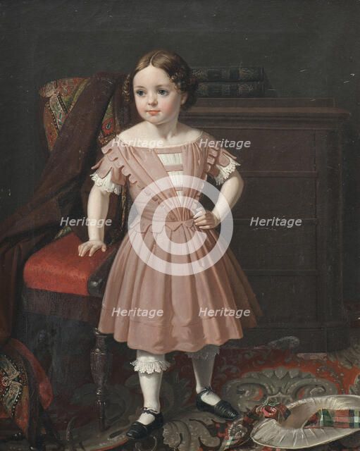 Helena Maria Brusewitz (1849-1932), 1850s. Creator: Gustaf Henrik Brusewitz.