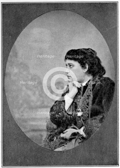 Helena Petrovna Blavatsky, American theosophist, c1874. Artist: Unknown
