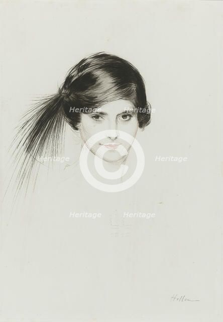 Helena Rubinstein, c. 1908. Artist: Helleu, Paul César (1859-1927)