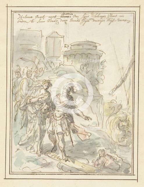 Helena with Paris en route to the fleet, 1677-1755. Creator: Elias van Nijmegen.