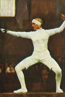 Helene Mayer, German world champion fencer, 1928. Creator: Unknown