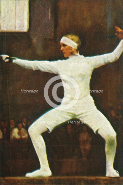 Helene Mayer, German world champion fencer, 1928. Creator: Unknown.