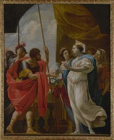 Hélène offrant à Ménélas la potion de la reine Polydamne, c1650. Creator: Workshop of Simon Vouet