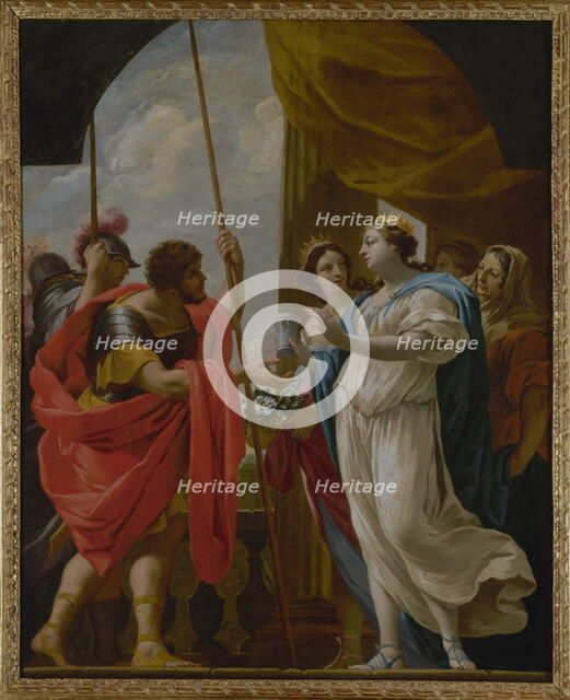 Hélène offrant à Ménélas la potion de la reine Polydamne, c1650. Creator: Workshop of Simon Vouet.