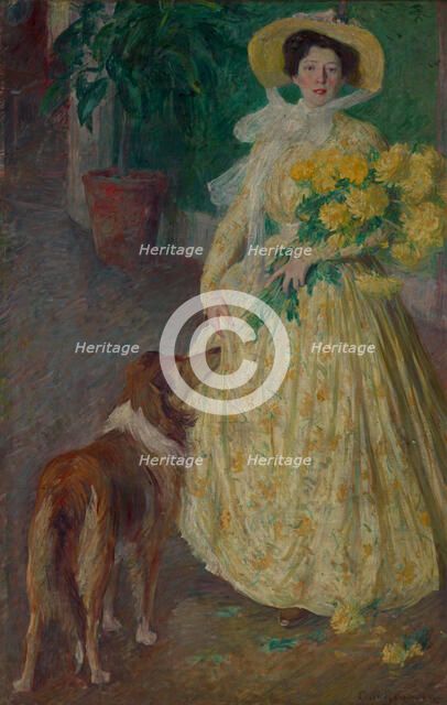 Helene and Bos, about 1900. Creator: Carl Newman.