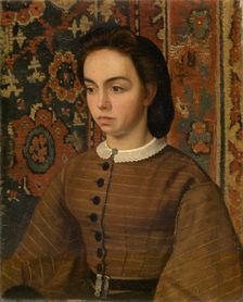 Hélène De Braekeleer, the Painter's Sister, 1865-1870. Creator: Henri Jean Augustin de Braekeleer