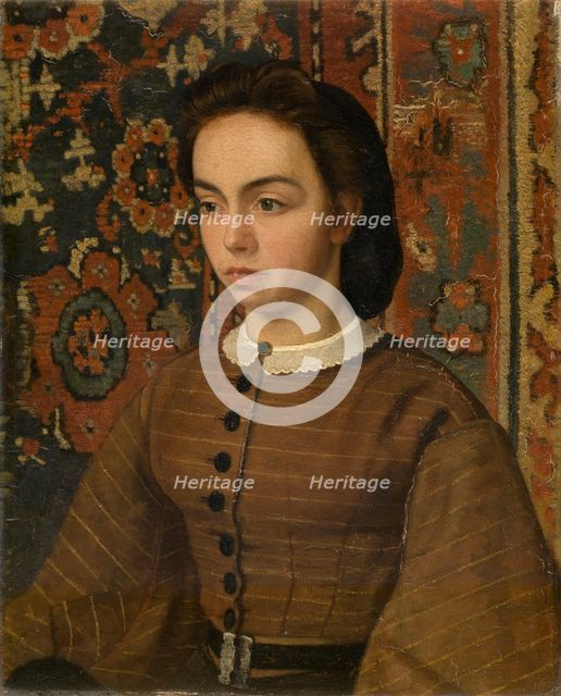 Hélène De Braekeleer, the Painter's Sister, 1865-1870. Creator: Henri Jean Augustin de Braekeleer.