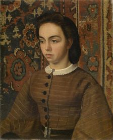 Hélène De Braekeleer, the Painter's Sister, 1865-1870. Creator: Henri Jean Augustin de Braekeleer