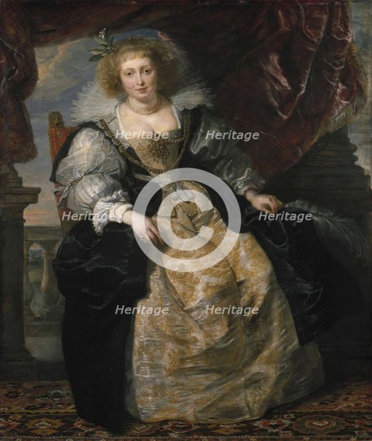 Hélène Fourment in wedding dress, c. 1630-1631.