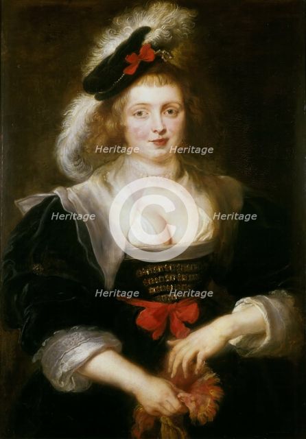 Hélène Fourment Putting on a Glove, ca 1631. Creator: Rubens, Pieter Paul (1577-1640).