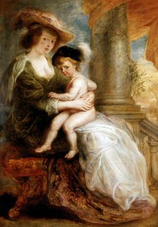 Hélène Fourment with her Son Francis , 1635. Creator: Rubens, Pieter Paul (1577-1640)