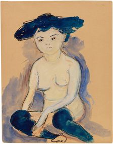 Helene (with fashionable Japanese hairstyle), 1909. Creator: Werefkin, Marianne, von (1860-1938)