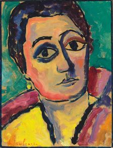Helene with open eyes, 1912. Creator: Javlensky, Alexei, von (1864-1941)