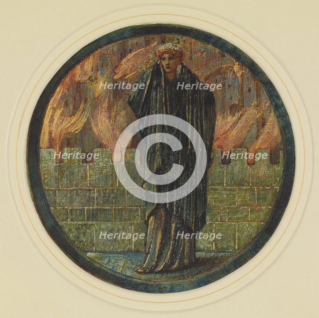 Helen's Tears. (The Flower Book), 1882-1898. Creator: Burne-Jones, Sir Edward Coley (1833-1898).