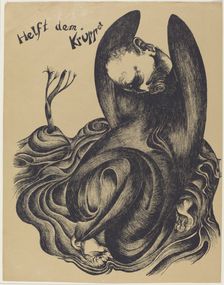 Helft dem Krüppel (Help the Cripples), 1920. Creator: Heinrich Hoerle
