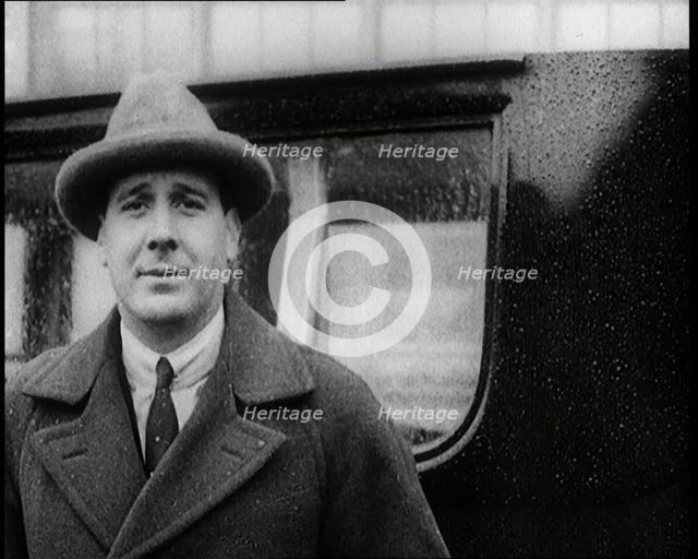 Helicopter Engineer Raoul Pescara, 1922. Creator: British Pathe Ltd.