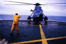 Helicopter, Falklands War, 1982. Creator: Luis Rosendo