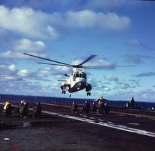 Helicopter, Falklands War, 1982. Creator: Luis Rosendo