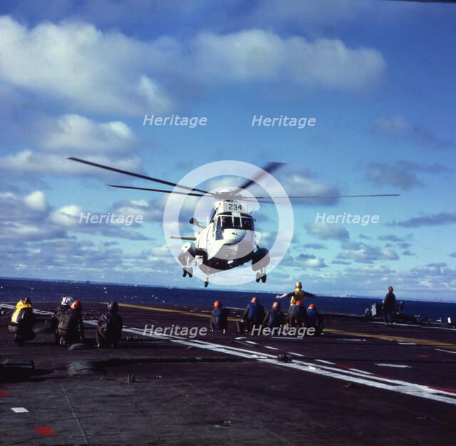 Helicopter, Falklands War, 1982. Creator: Luis Rosendo.