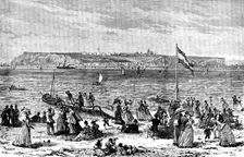 Heligoland, the island to be ceded to Germany, 1890. Creator: Unknown