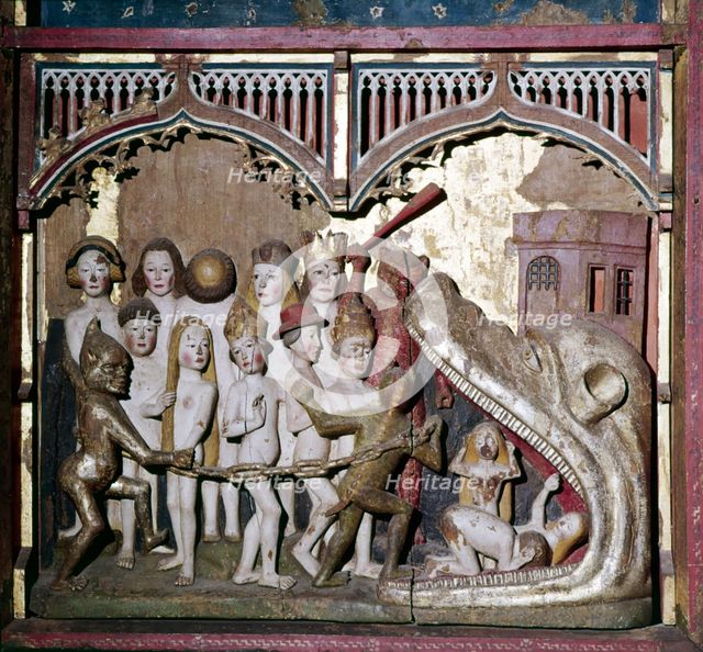 Hell's Mouth from the Last Judgement, detail from Retable, c1400. Artist: Unknown.